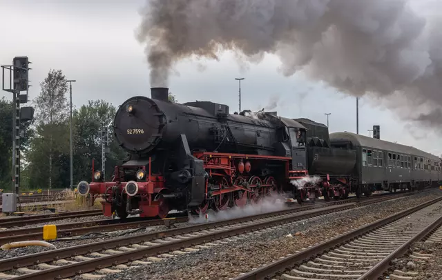 Historische Dampflok beim Bahnhofsfest 2019_Foto Claudia Buchmüller